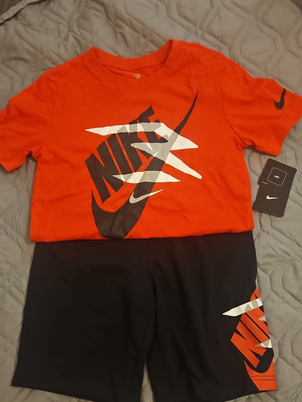 Nike Red & Black Boys' Sport Tee and Shorts Set